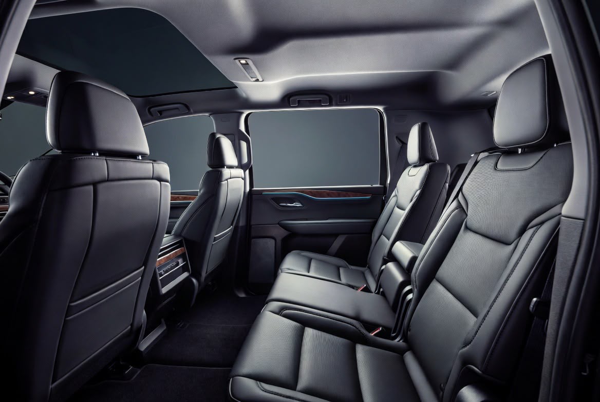 Luxury SUV interior leather seating NJ LuxRide